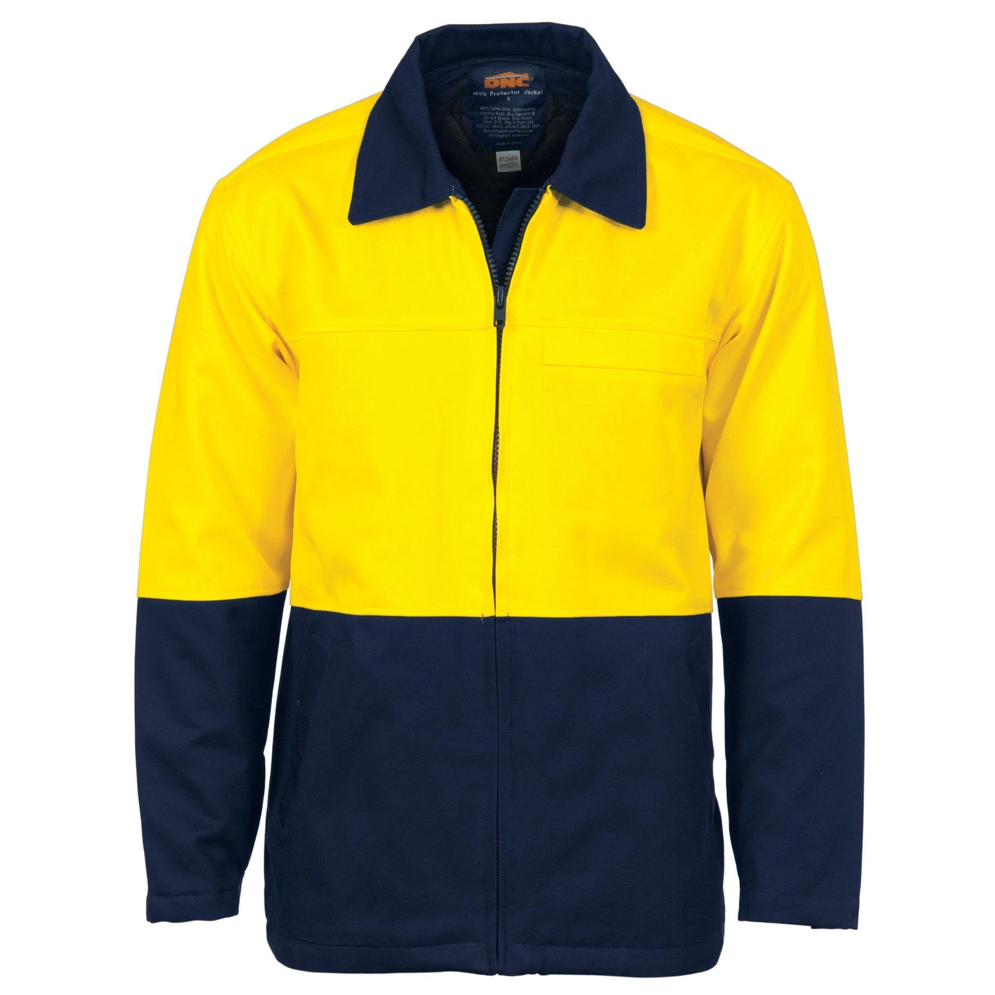 DNC HiVis 2-Tone Protector or Drill Jacket - 3868 - DNC Workwear Shop
