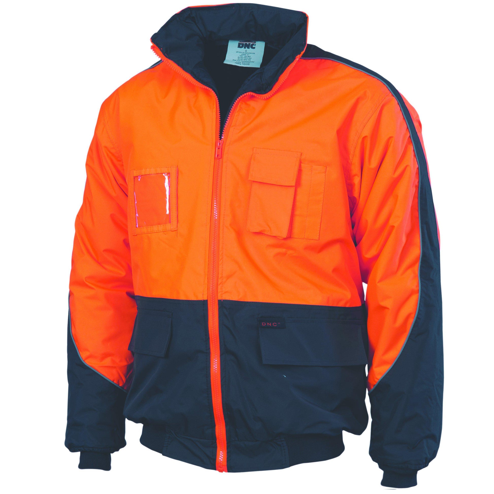 DNC HiVis Contrast Bomber Jacket - 3991 - DNC Workwear Shop