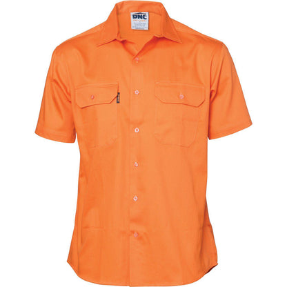 DNC HiVis Cool-Breeze Short Sleeve Work Shirt - 3207 - DNC Workwear Shop