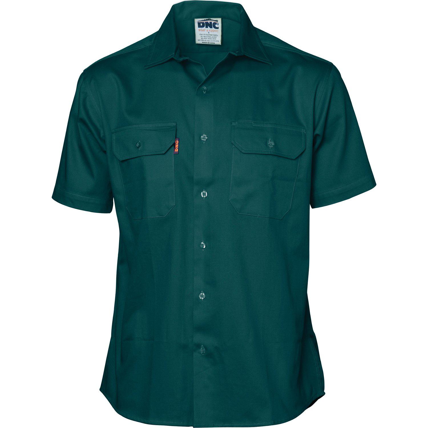 DNC HiVis Cool-Breeze Short Sleeve Work Shirt - 3207 - DNC Workwear Shop