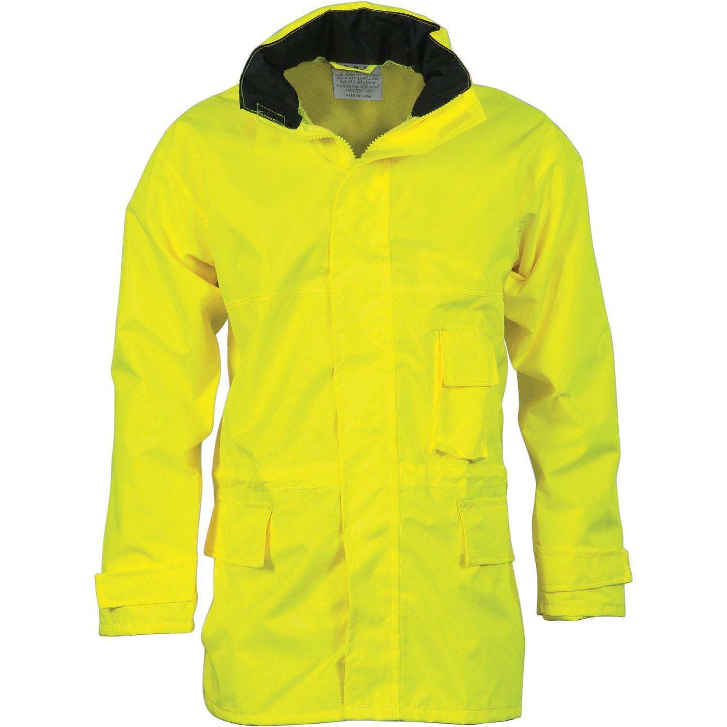 DNC HiVis Rain Jacket - 3873 - DNC Workwear Shop