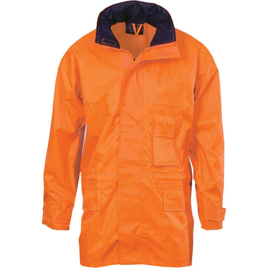 DNC HiVis Rain Jacket - 3873 - DNC Workwear Shop