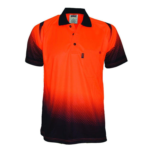 DNC HiVis Sublimated Ocean Polo - 3568 - DNC Workwear Shop