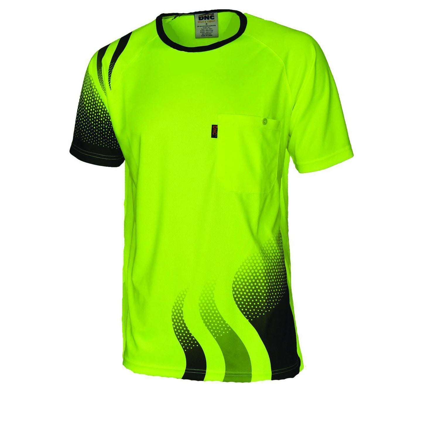 DNC HiVis Sublimated Wave Tee - 3562 - DNC Workwear Shop