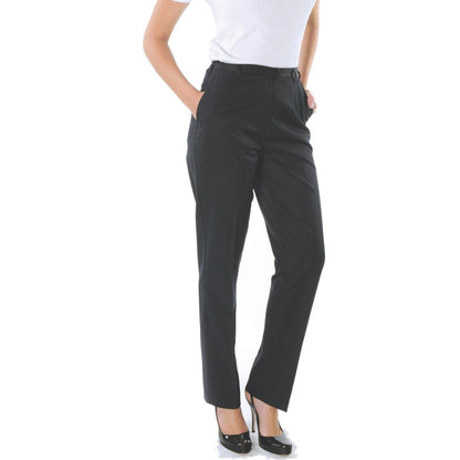 DNC Ladies Flat Front Trousers - 4552 - DNC Workwear Shop