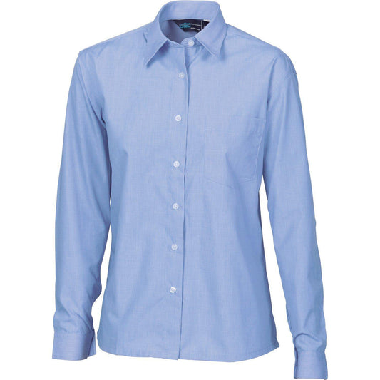 DNC Ladies Long Sleeve Chambray Shirt - 4212 - DNC Workwear Shop