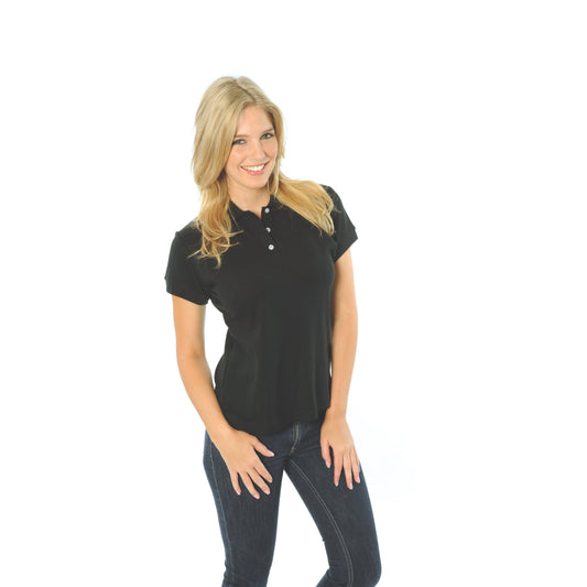 DNC Ladies Short Sleeve Cotton Rich New York Polo - 5258 - DNC Workwear Shop