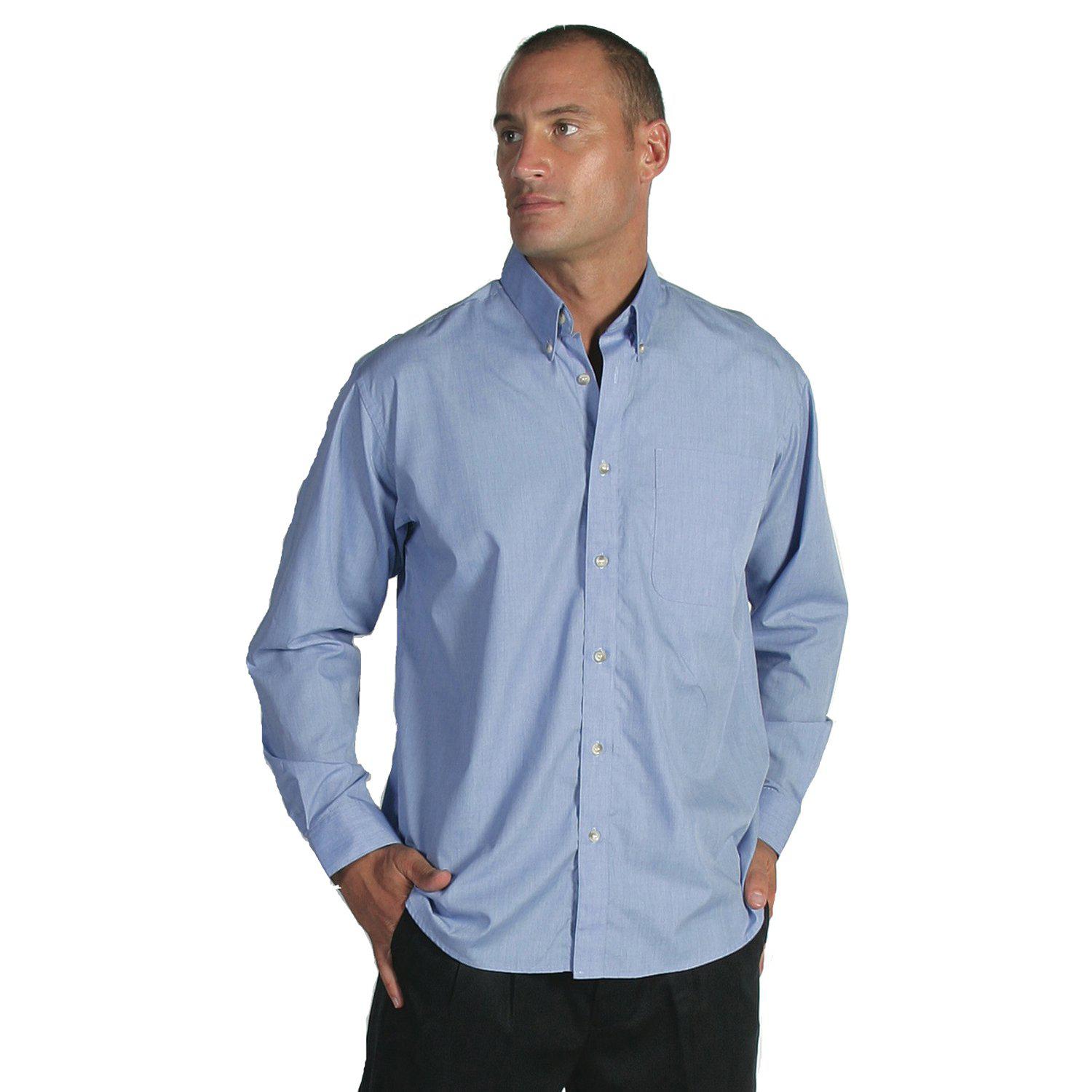 DNC Long Sleeve Polyester Cotton Chambray Business Shirt - 4122 - DNC Workwear Shop