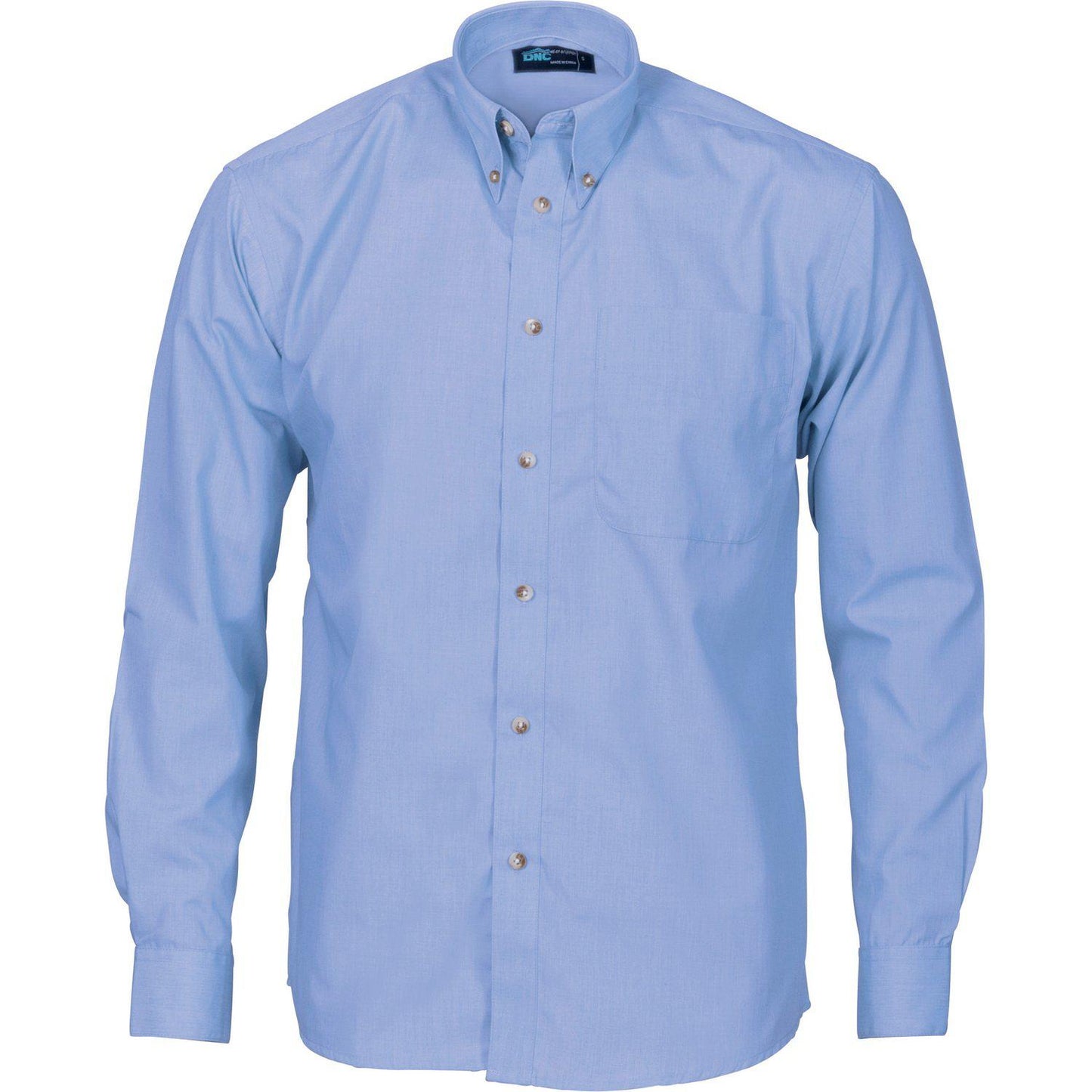 DNC Long Sleeve Polyester Cotton Chambray Business Shirt - 4122 - DNC Workwear Shop