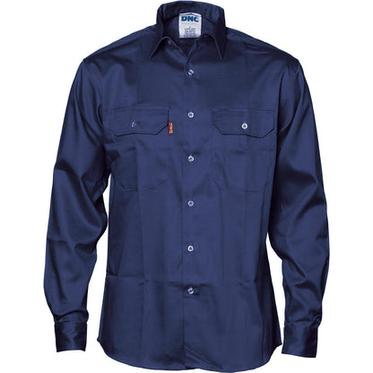 DNC Patron Saint Flame Retardant Long Sleeve Drill Shirt - 3402 - DNC Workwear Shop