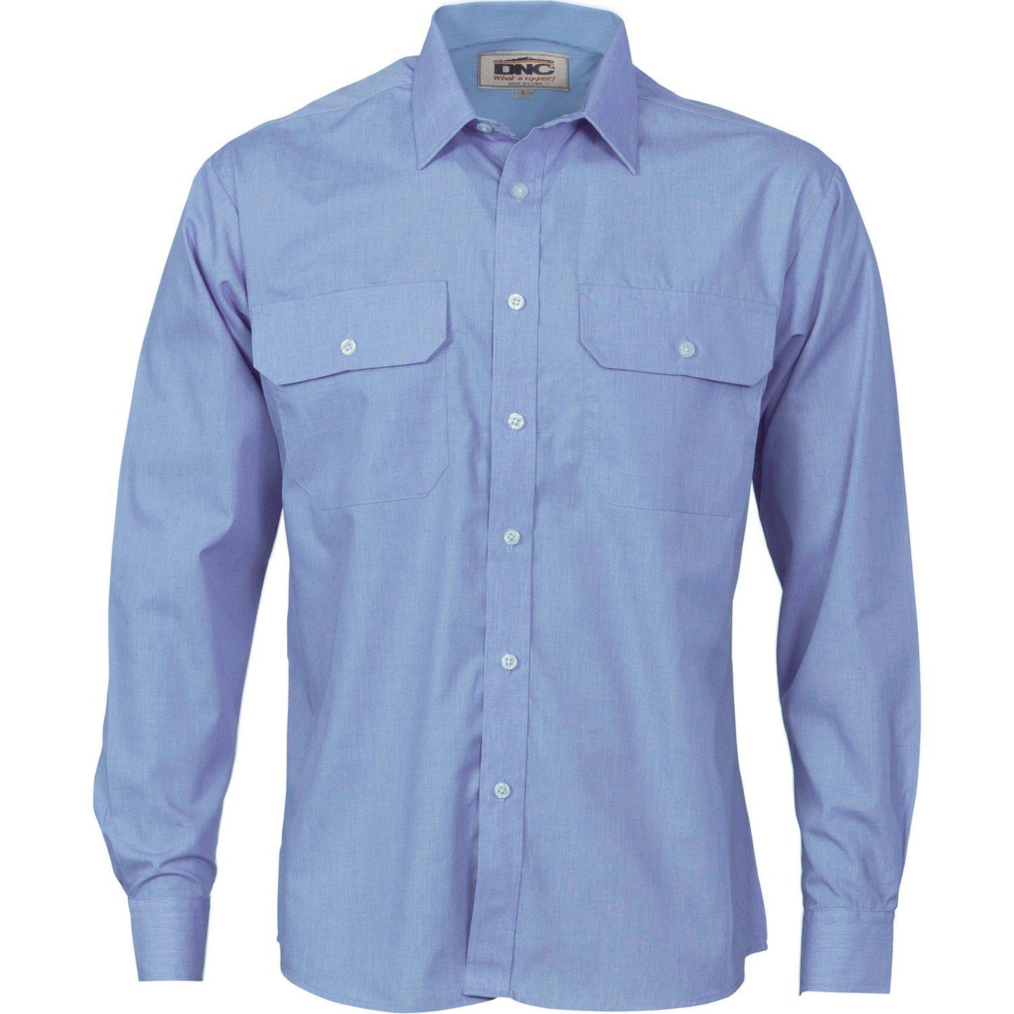 DNC Polyester Cotton Long Sleeve Work Shirt - 3212 - DNC Workwear Shop