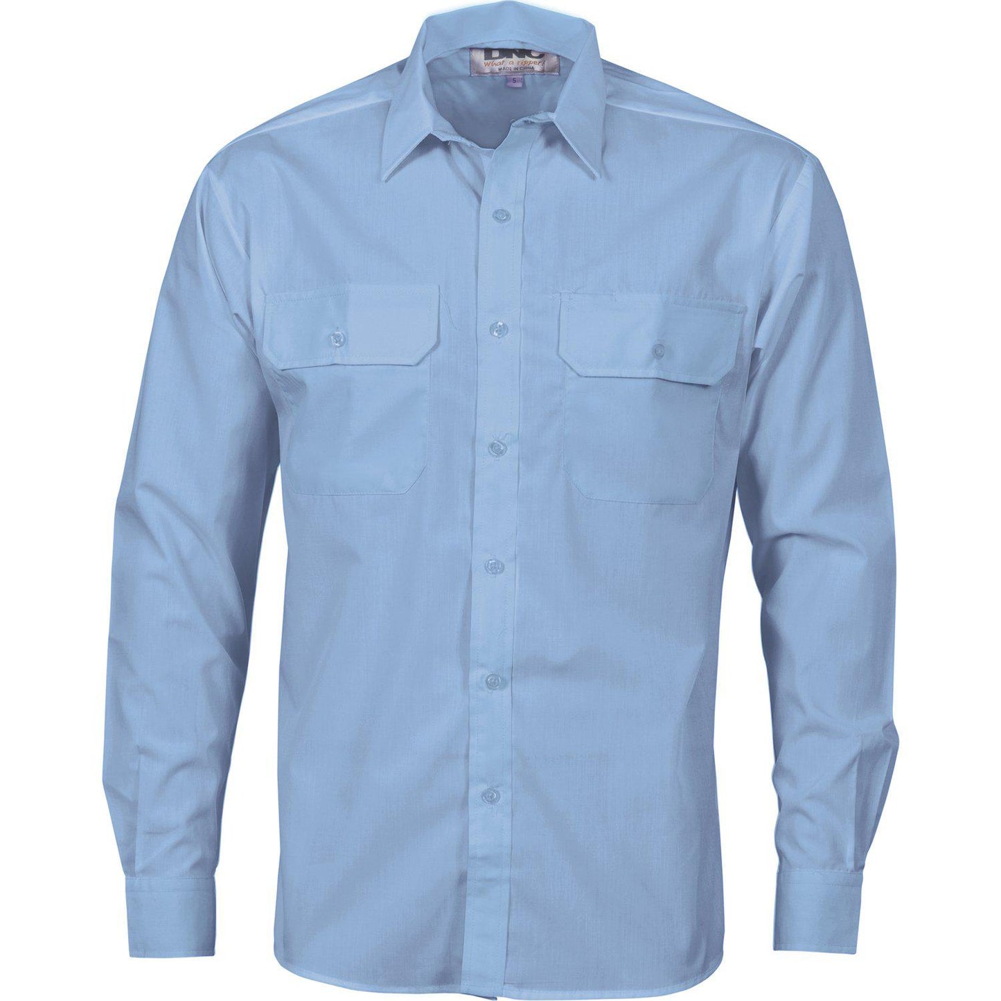 DNC Polyester Cotton Long Sleeve Work Shirt - 3212 - DNC Workwear Shop