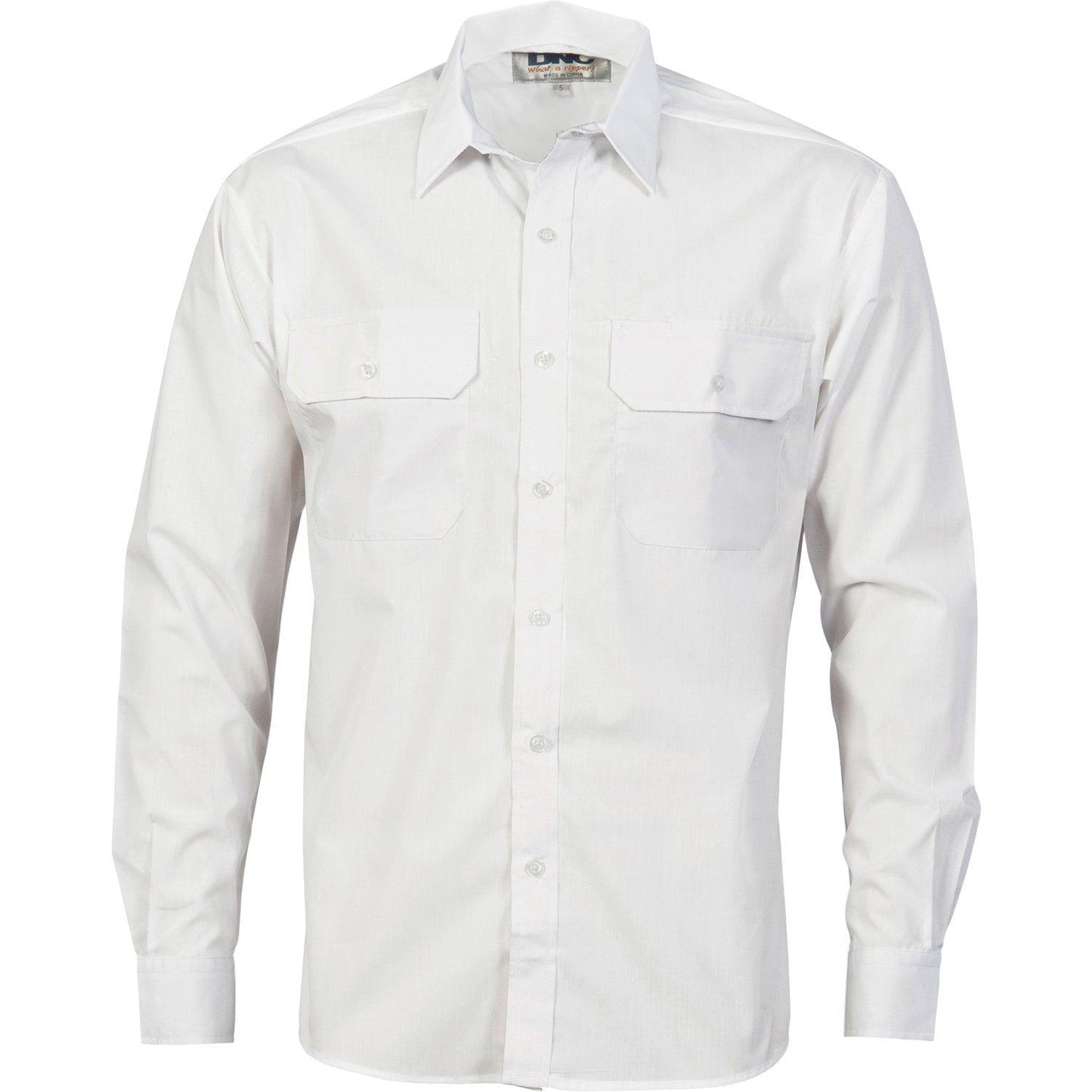 DNC Polyester Cotton Long Sleeve Work Shirt - 3212 - DNC Workwear Shop