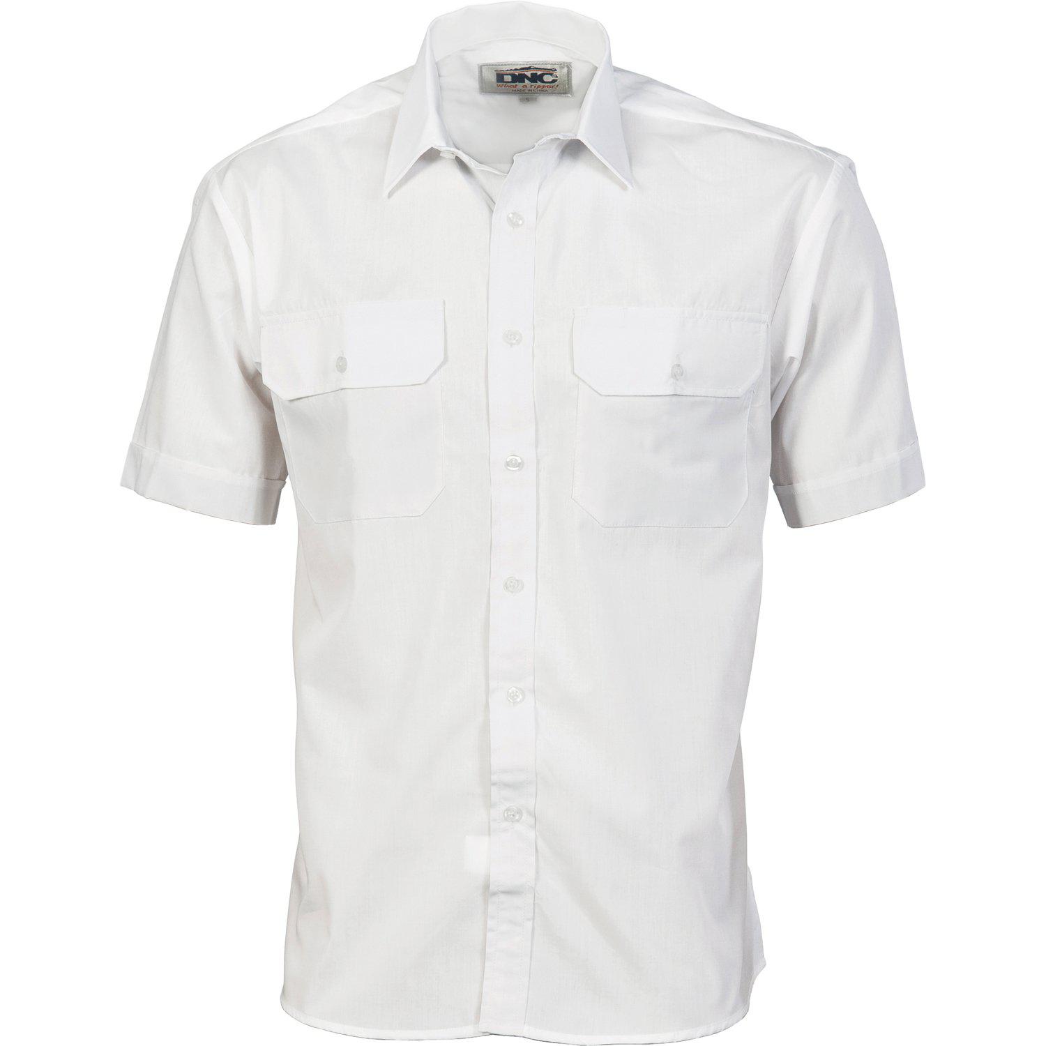 DNC Polyester Cotton Short Sleeve Work Shirt - 3211 - DNC Workwear Shop