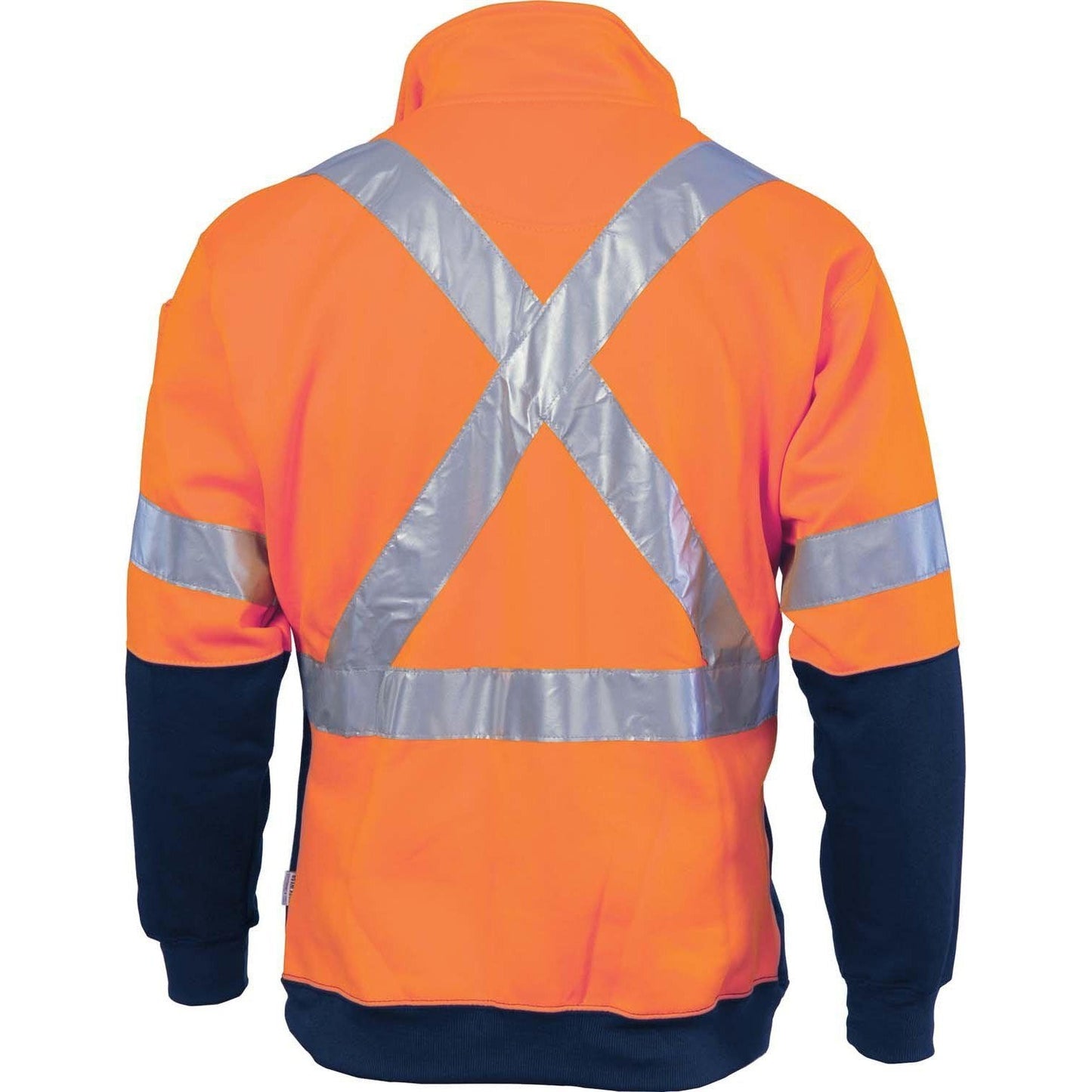 DNC Taped HiVis 2-Tone 1/2 Zip Fleecy - 3929 - DNC Workwear Shop