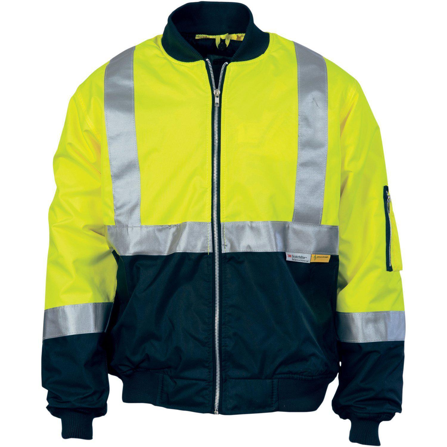 DNC Taped HiVis 2-Tone Flying Jacket - 3862 - DNC Workwear Shop