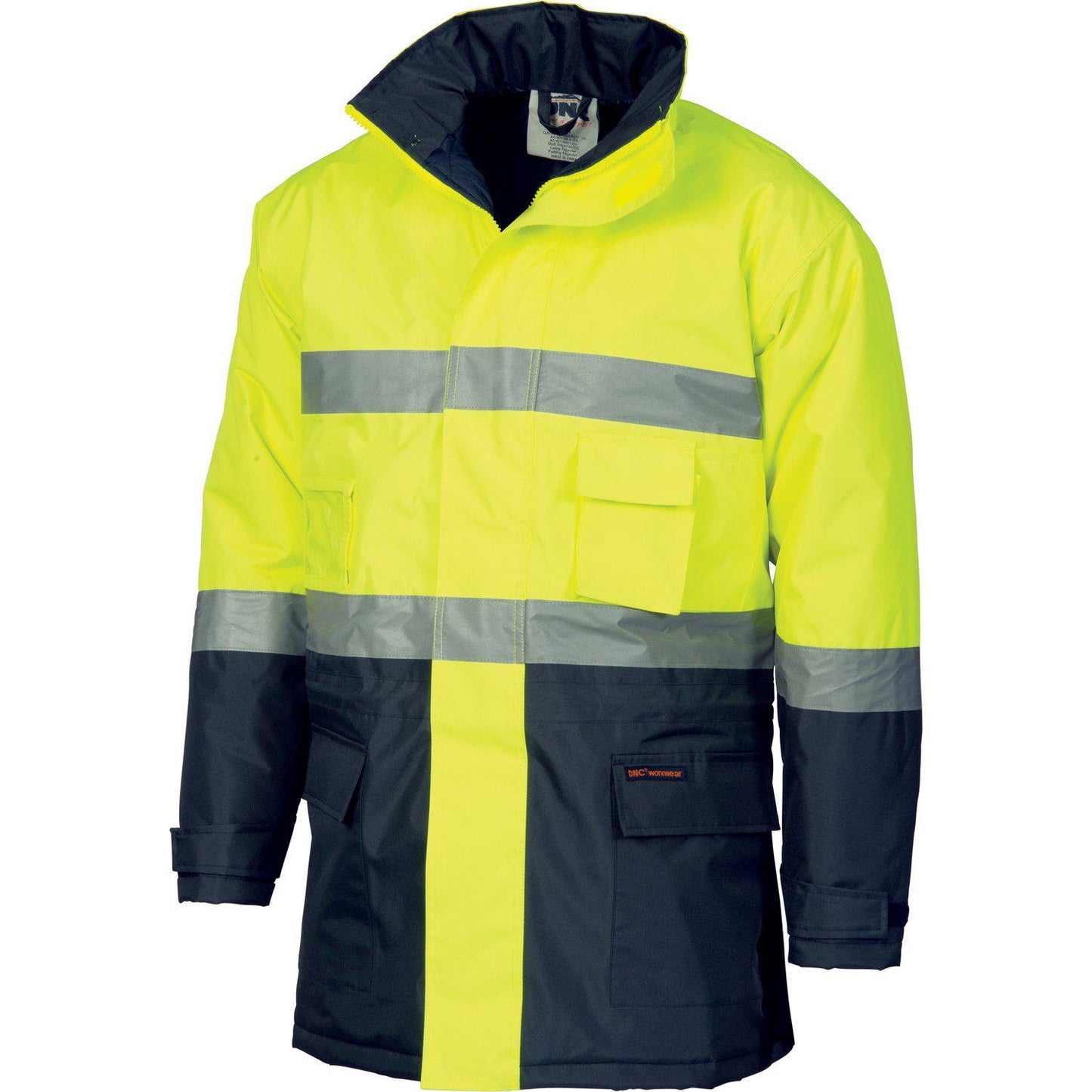 DNC Taped HiVis 2-Tone Parka Jacket - 3768 - DNC Workwear Shop