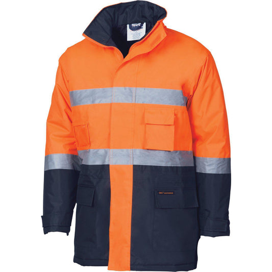 DNC Taped HiVis 2-Tone Parka Jacket - 3768 - DNC Workwear Shop