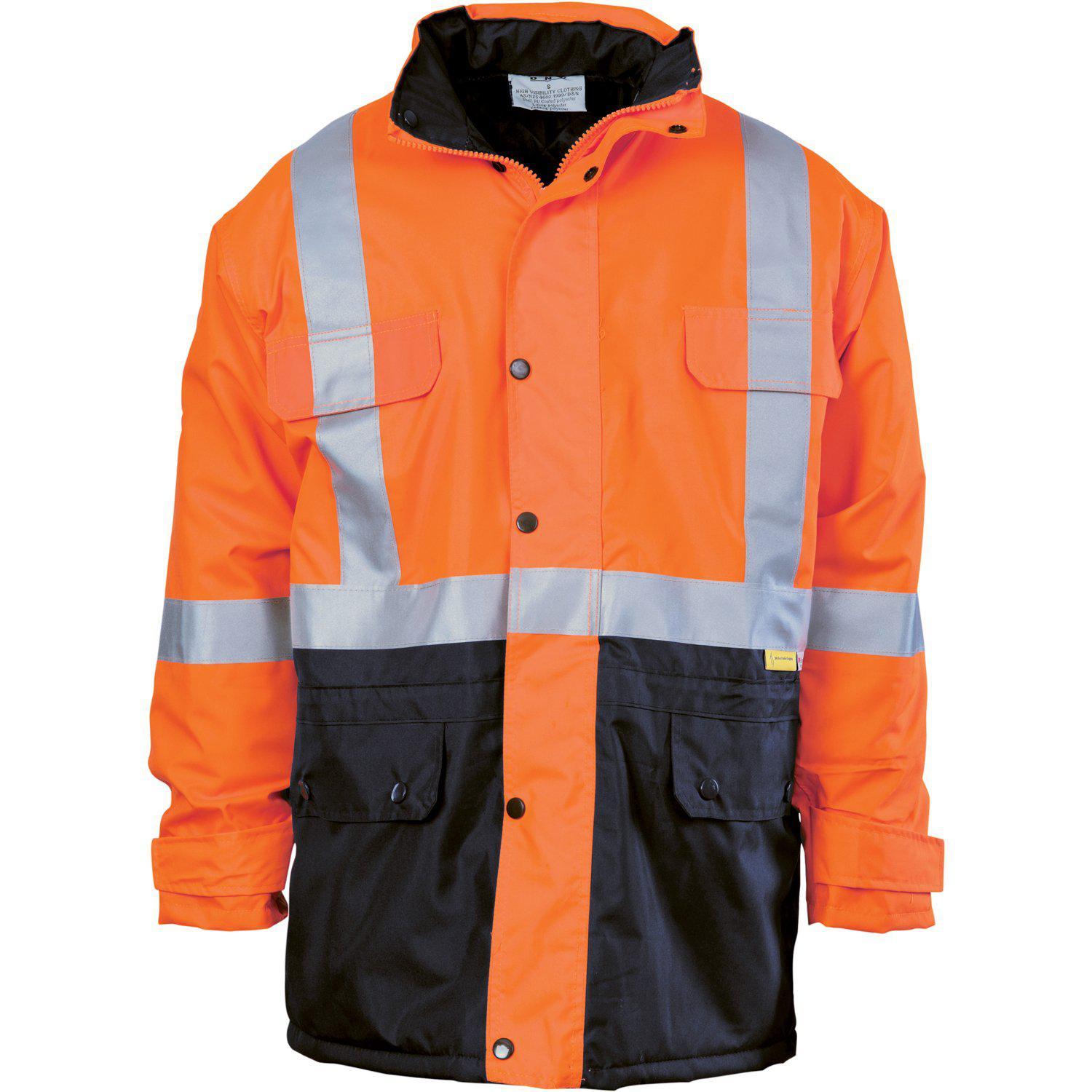 DNC Taped HiVis 2-Tone Quilt Jacket - 3863 - DNC Workwear Shop