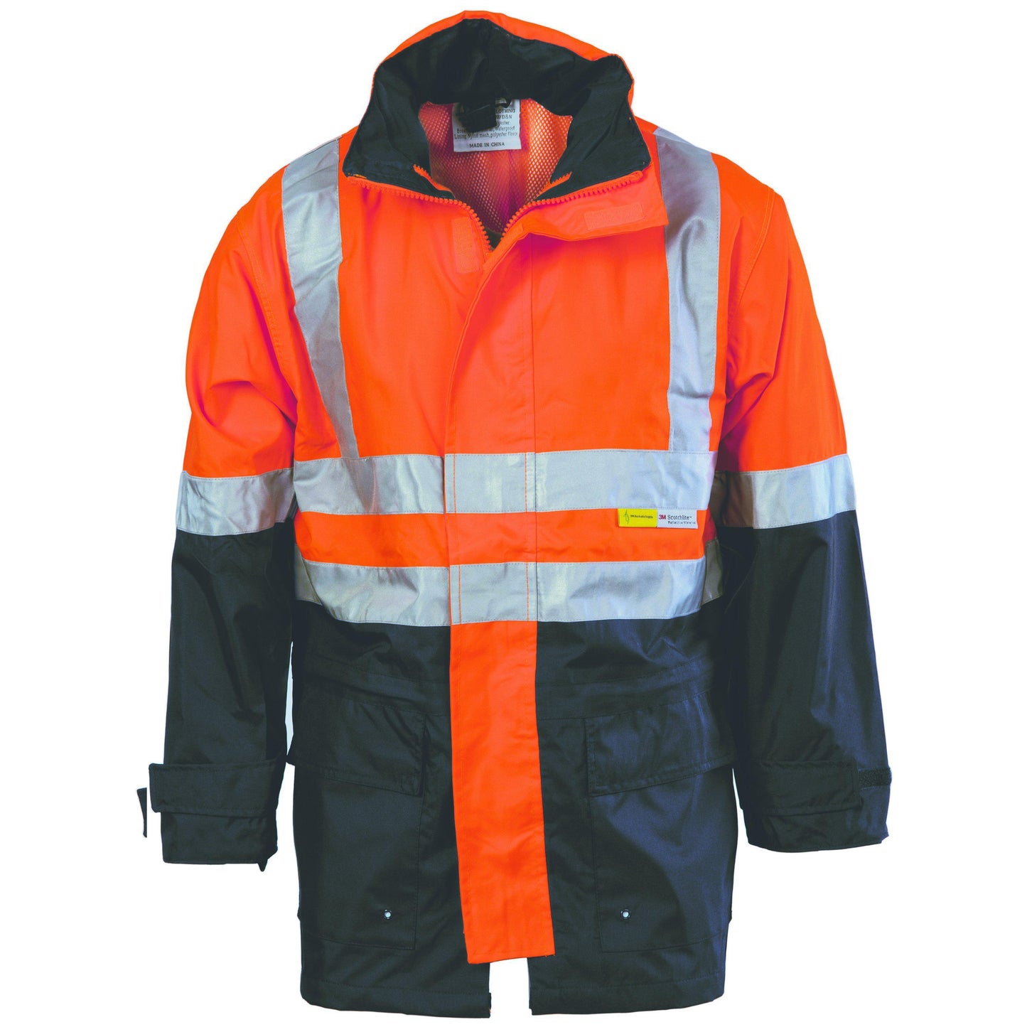 DNC Taped HiVis 2-Tone Rain Jacket - 3867 - DNC Workwear Shop