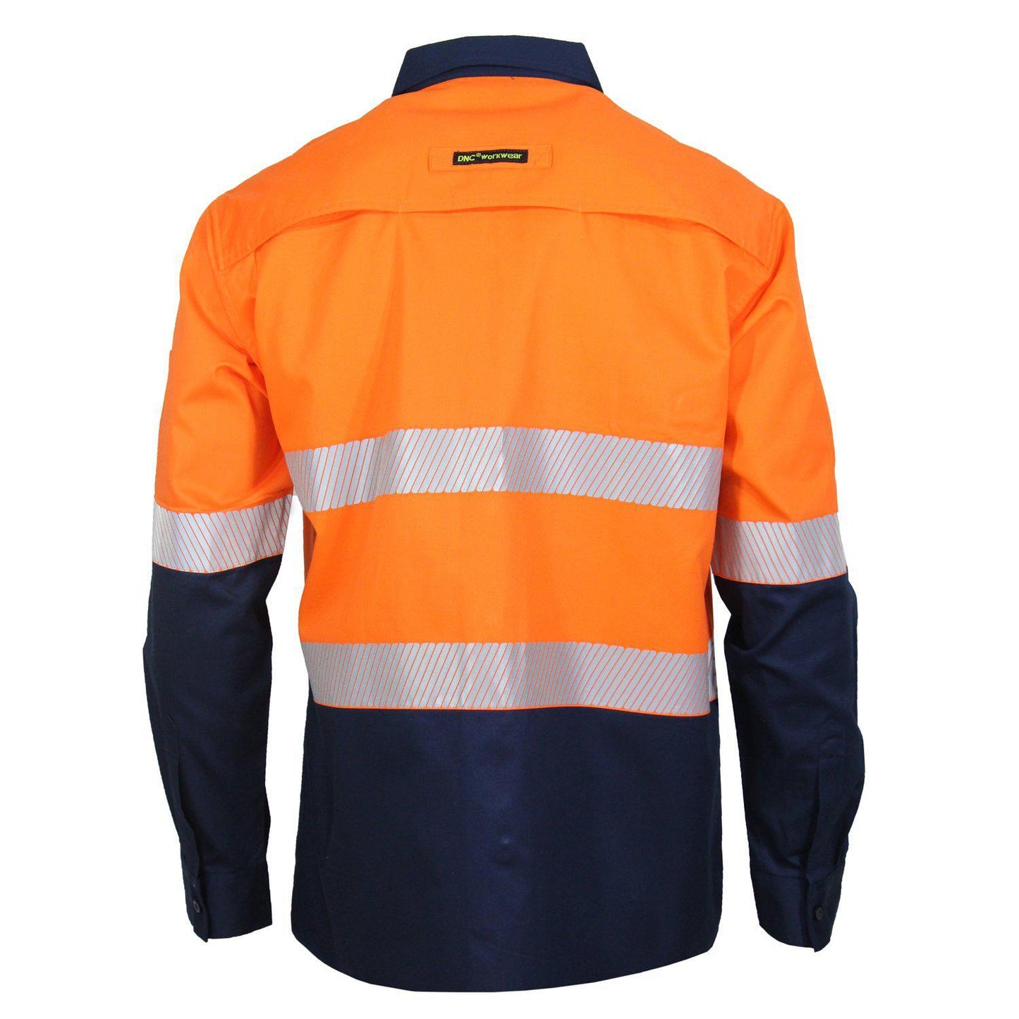 DNC Taped HiVis 2-Tone Segment Cool-Breeze Long Sleeve Light Weight Shirt - 3648 - DNC Workwear Shop