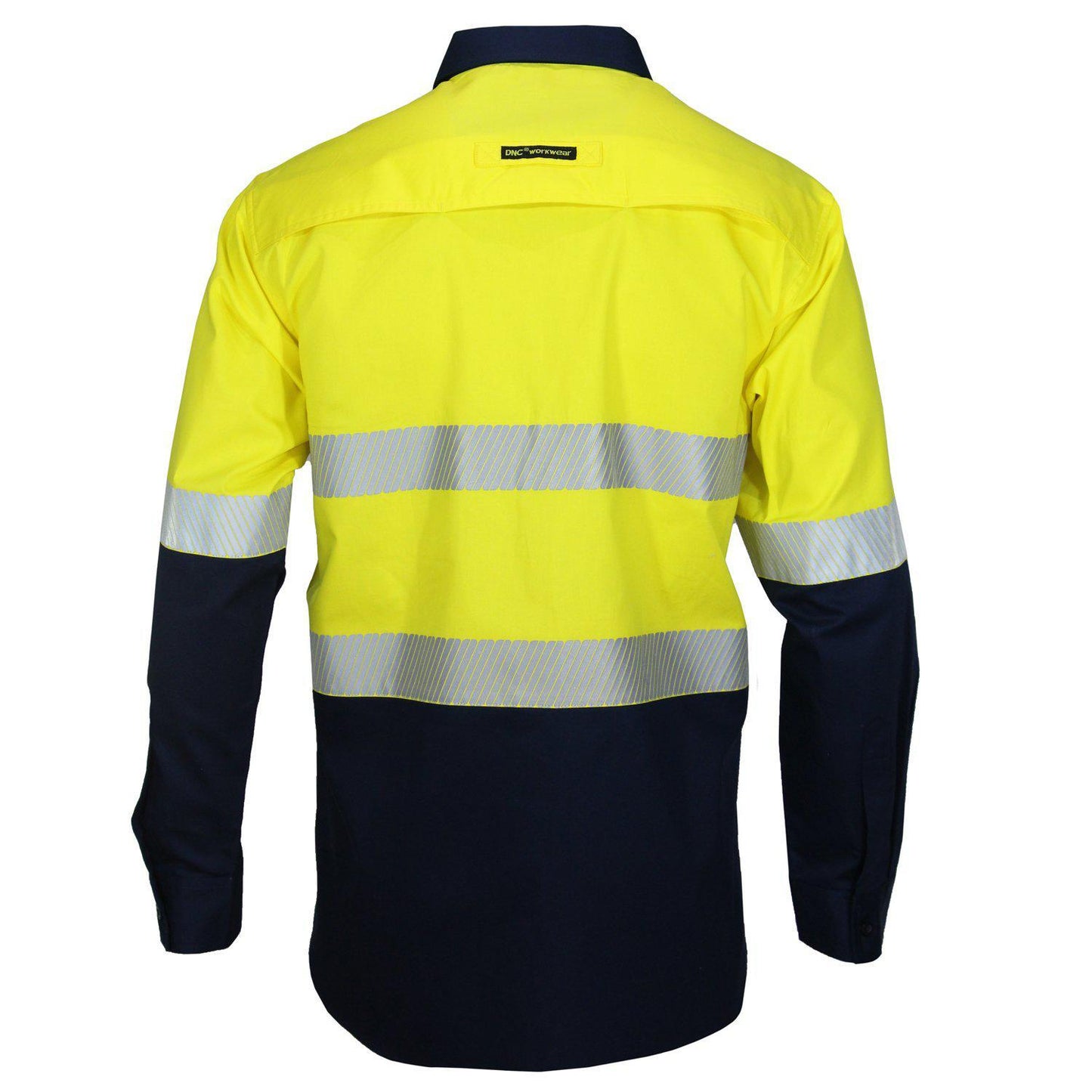 DNC Taped HiVis 2-Tone Segment Cool-Breeze Long Sleeve Light Weight Shirt - 3648 - DNC Workwear Shop