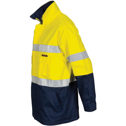 DNC Taped HiVis "2in1" Cotton Drill Jacket - 3767 - DNC Workwear Shop