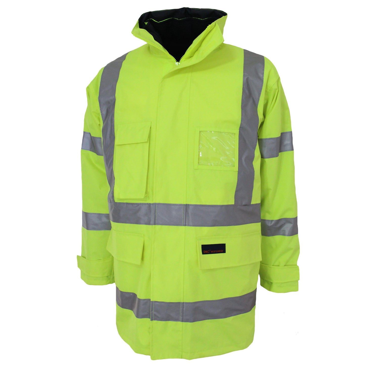 DNC Taped HiVis "6in1" Rain Jacket - 3572 - DNC Workwear Shop