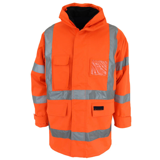 DNC Taped HiVis "6in1" Rain Jacket - 3572 - DNC Workwear Shop