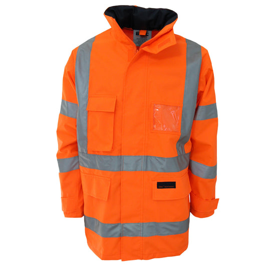 DNC Taped HiVis Breathable Rain Jacket - 3571 - DNC Workwear Shop