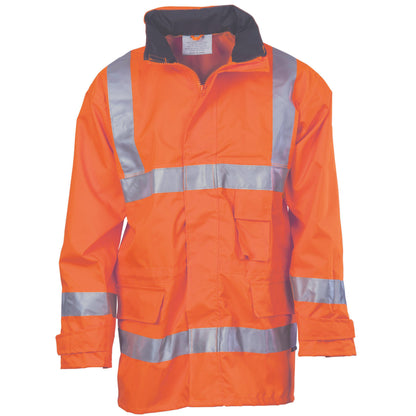 DNC Taped HiVis Breathable Rain Jacket - 3871 - DNC Workwear Shop