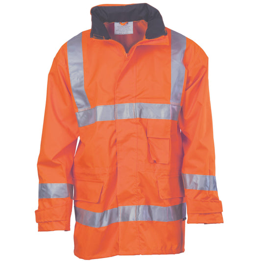 DNC Taped HiVis Breathable Rain Jacket - 3871 - DNC Workwear Shop