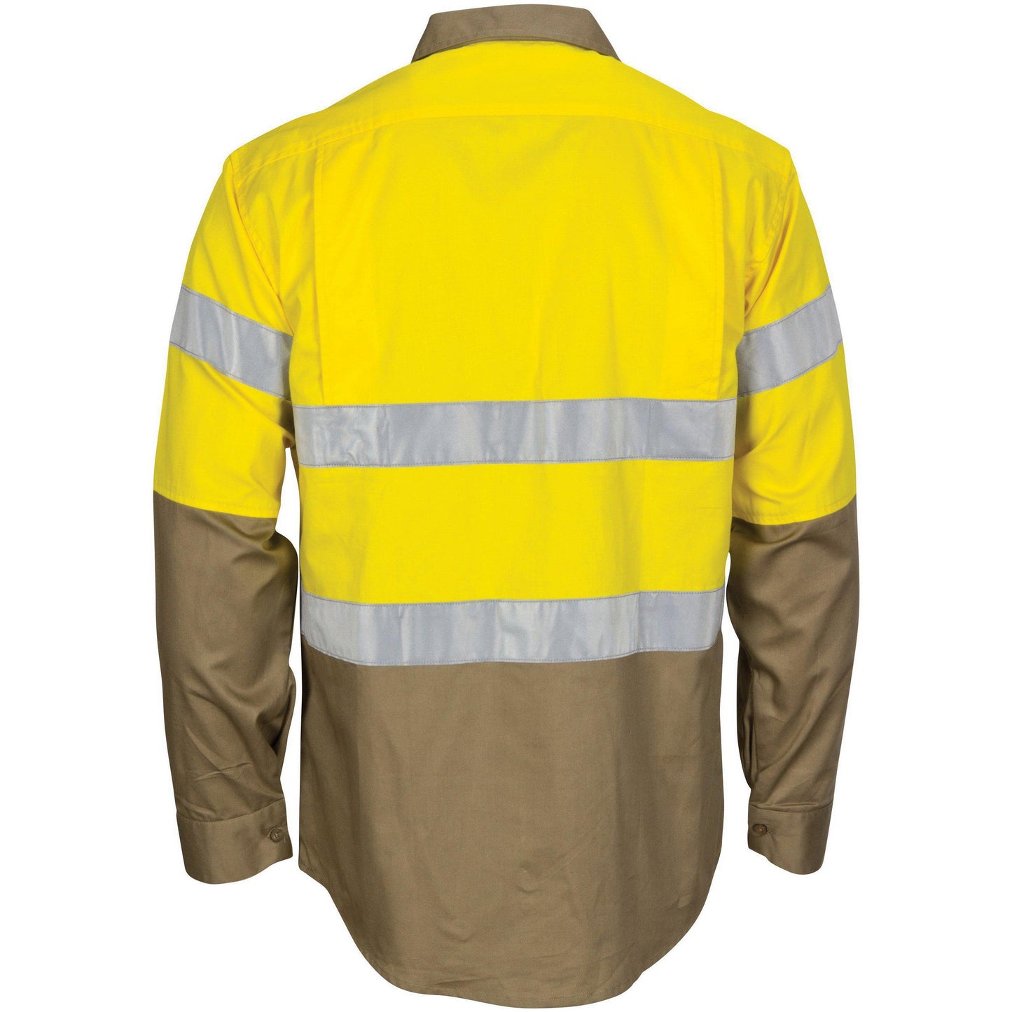 DNC Taped HiVis Cool-Breeze Light Weight Long Sleeve Cotton Gusset Shirt - 3784 - DNC Workwear Shop