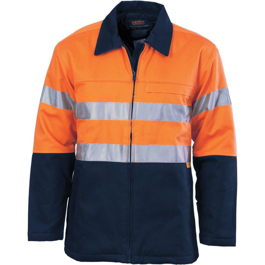 DNC Taped HiVis Cotton Drill Protector Jacket - 3858 - DNC Workwear Shop