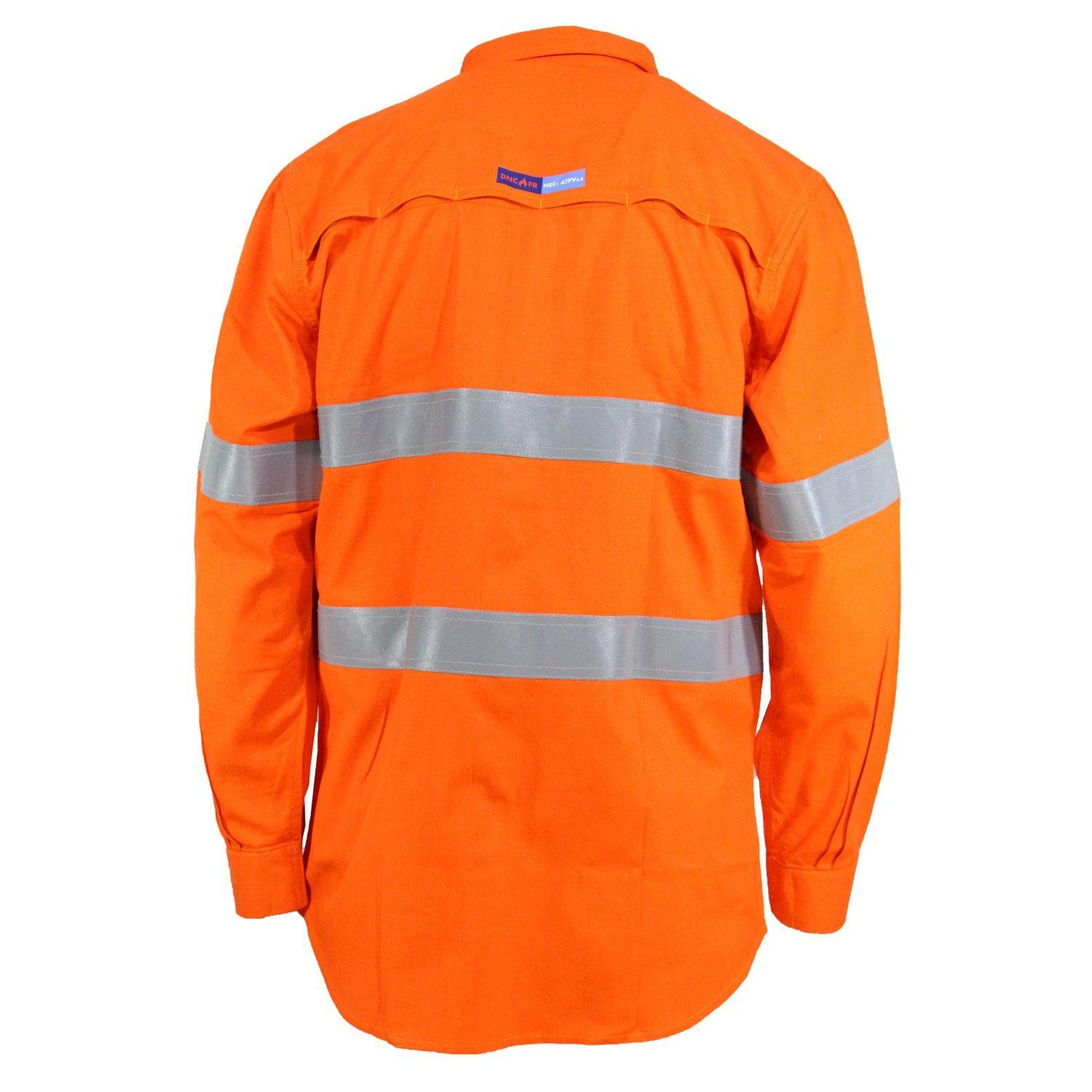 DNC Taped HiVis Flame Retardant & Arc HRC1 Lightweight Long Sleeve Shirt - 3446 - DNC Workwear Shop