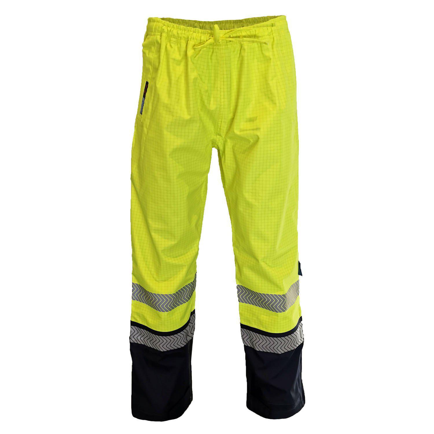 DNC Taped HiVis Flame Retardant & Arc Rated Rain Pants - 3472 - DNC Workwear Shop