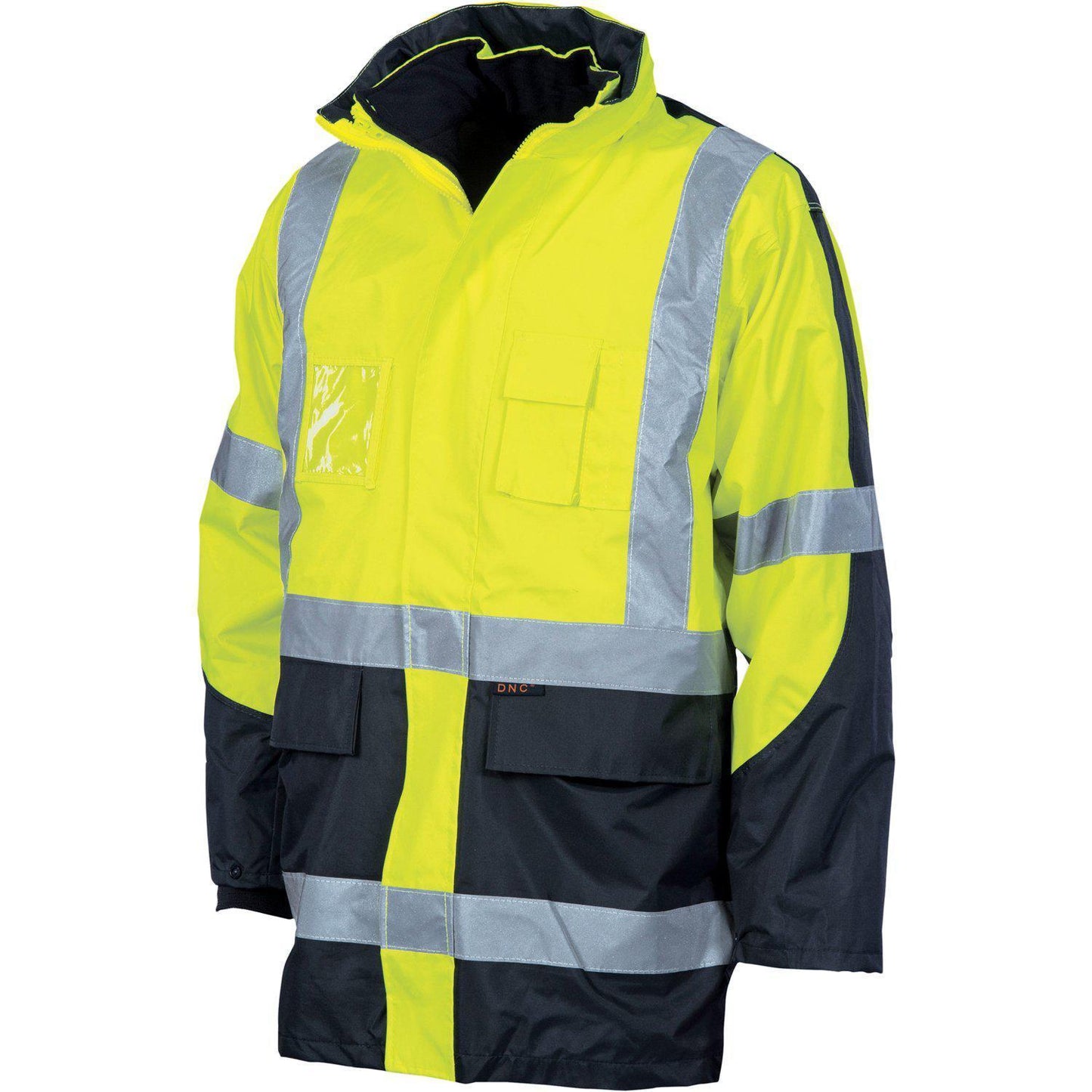 DNC Taped HiVis X-Back 2-Tone 6in1 Contrast Jacket (Outer Jacket and Inner Vest can be sold separately) - 3998 - DNC Workwear Shop