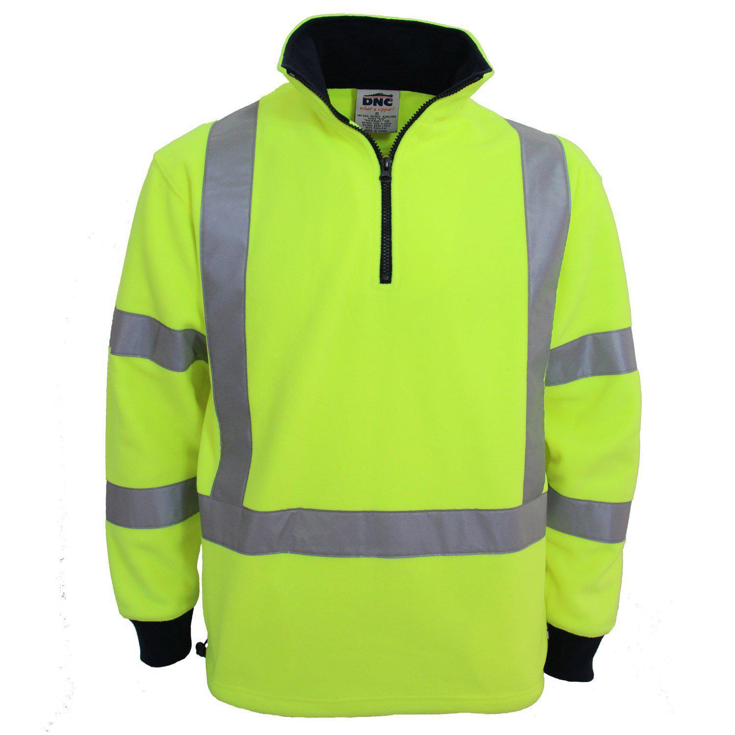 DNC Taped HiVis X-Back Polar Fleece - 3730 - DNC Workwear Shop