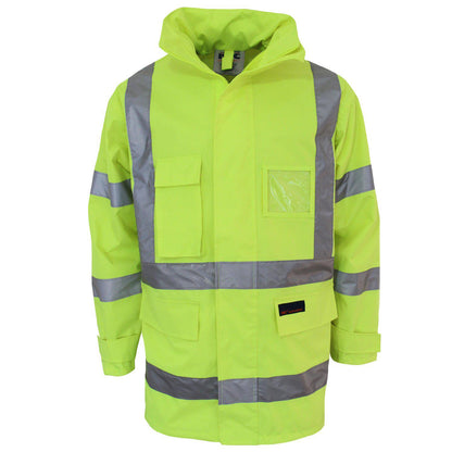 DNC Taped HiVis X-Back Rain Jacket - 3996 - DNC Workwear Shop