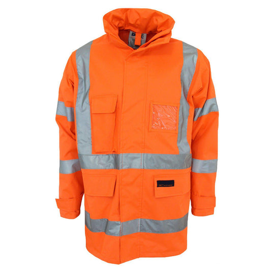 DNC Taped HiVis X-Back Rain Jacket - 3996 - DNC Workwear Shop