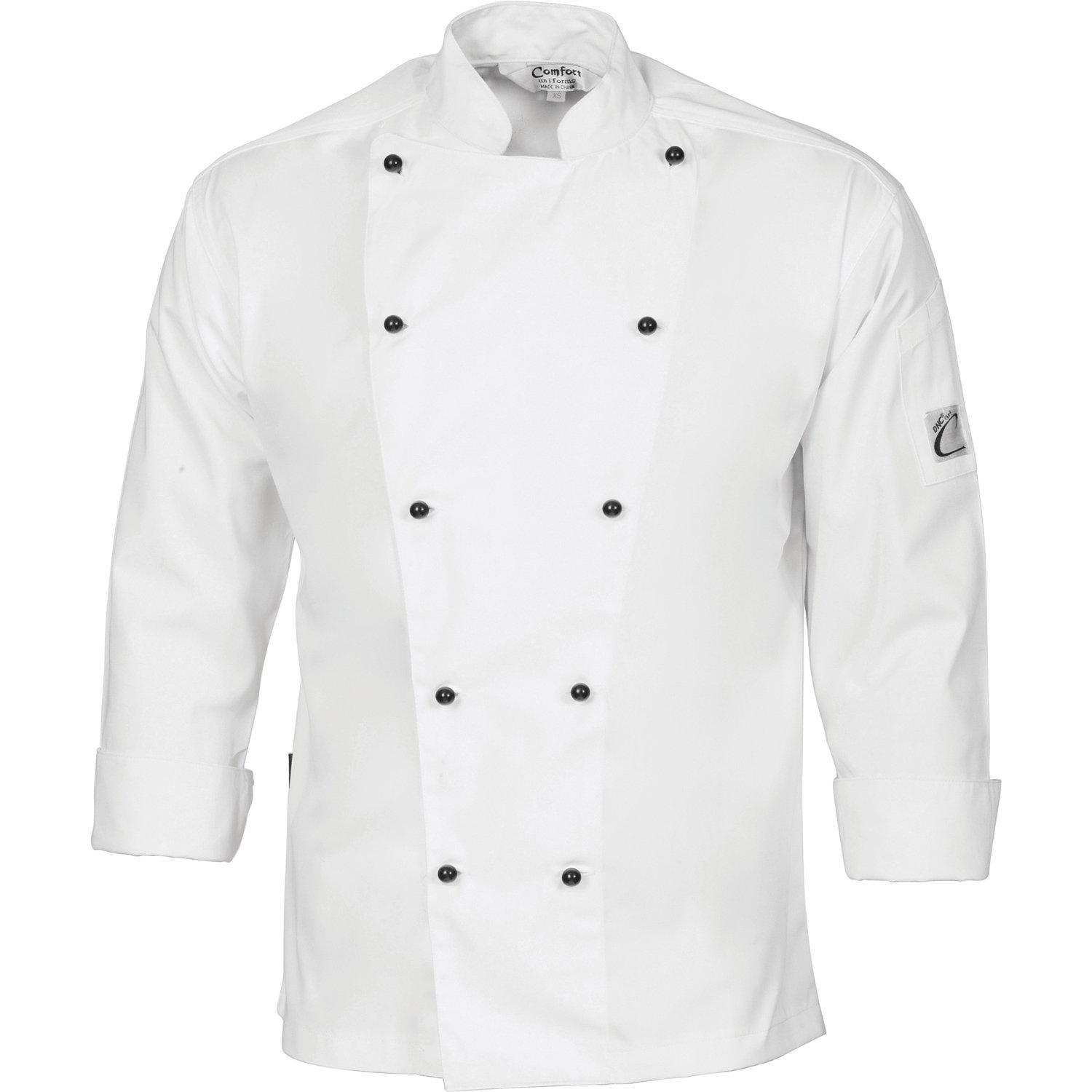 DNC Traditional Chef Long Sleeve Jacket - 1102 - DNC Workwear Shop