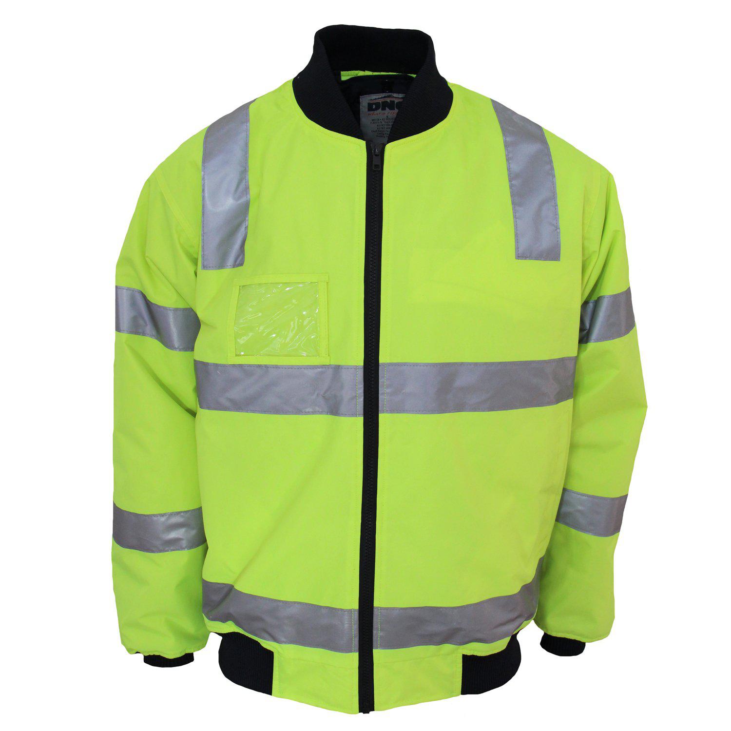 HiVis "Hoop" pattern flying jacket Biomotion tape - 3769 - DNC Workwear Shop